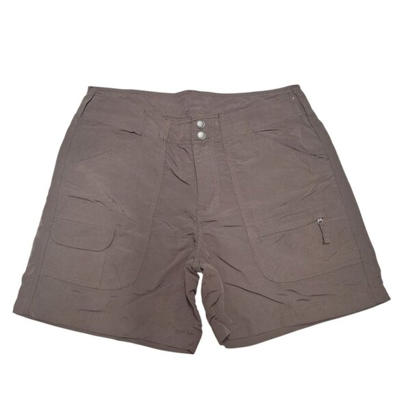 World Wide Sportsman Shorts Fishing Lightweight Summer Womens 10 Brown Pockets - Picture 1 of 10